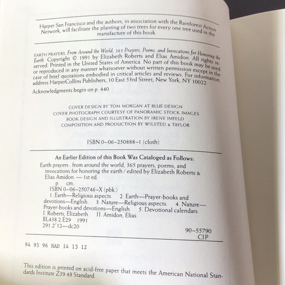 Earth Prayers book From Around the World Edited by E Roberts & E Amidon 1991 - Picture 8 of 16